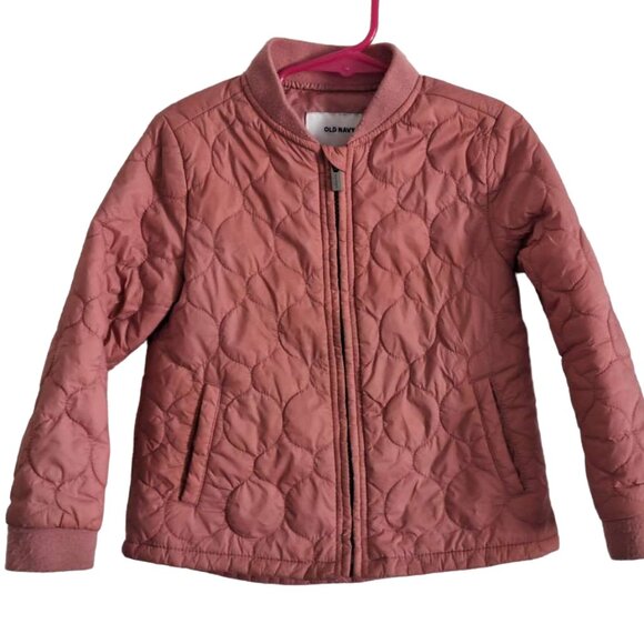 Old Navy Other - Old Navy Girls 4T Rose Pink Quilted Style Jacket Coat
